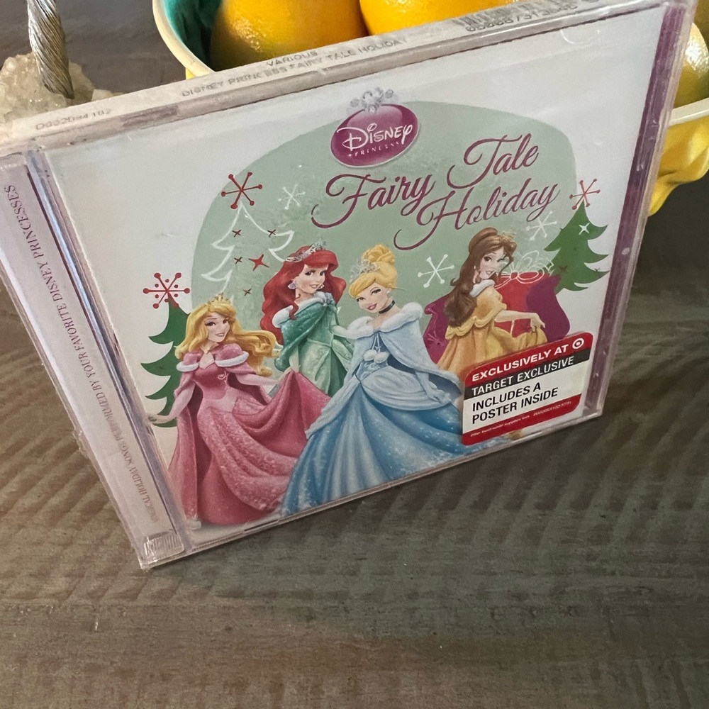 Disney Princess Fairy Tale Holiday CD with Pink and Blue Target Exclusive [New]
